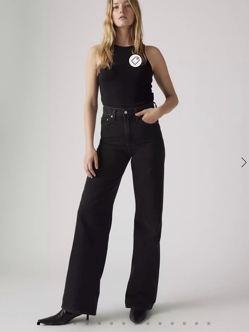 Levi’s Ribcage Wide Leg Black